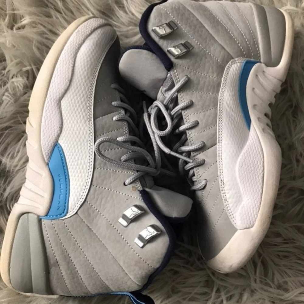 COPY - Air Jordan 12 Grey/University Blue